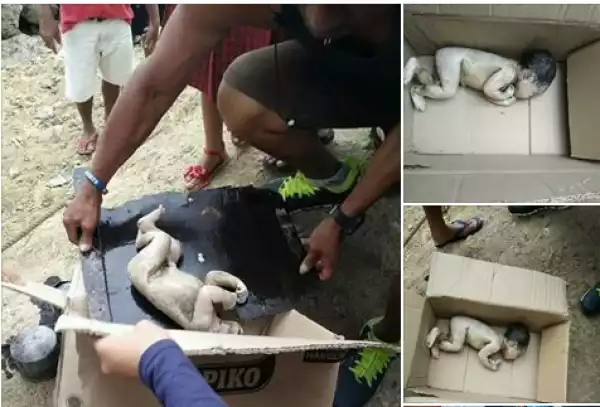 New Born Baby Found Dead After Being Dumped & Abandoned In A Sewage. Graphic Pics